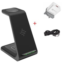 image-3 In 1 Fast Charging Station Wireless Charger Stand Wireless Quick Charge Dock For Phone Holder