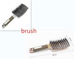 image-Bristle Hair Brush - Detangler Massage Comb