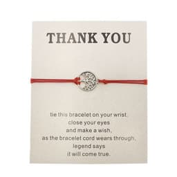 image-Hand-woven Red Rope Tree of Life Bracelet