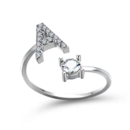image-New Design Adjustable 26 Initial Letter Ring Fashion Jewelry For Women Simple Elegant Jewelry