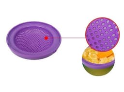 image-Food Masher Set Portable Mash and Serve Bowl Vegetables Fruit Homemade Baby Food Ricer Juicer Pink