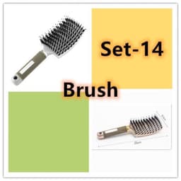 image-Bristle Hair Brush - Detangler Massage Comb
