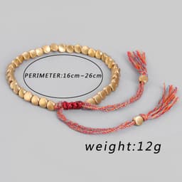 image-Handmade Tibetan Buddhist Bracelets On Hand Braided Copper Beads Lucky Rope Bracelet & Bangles For Women Men