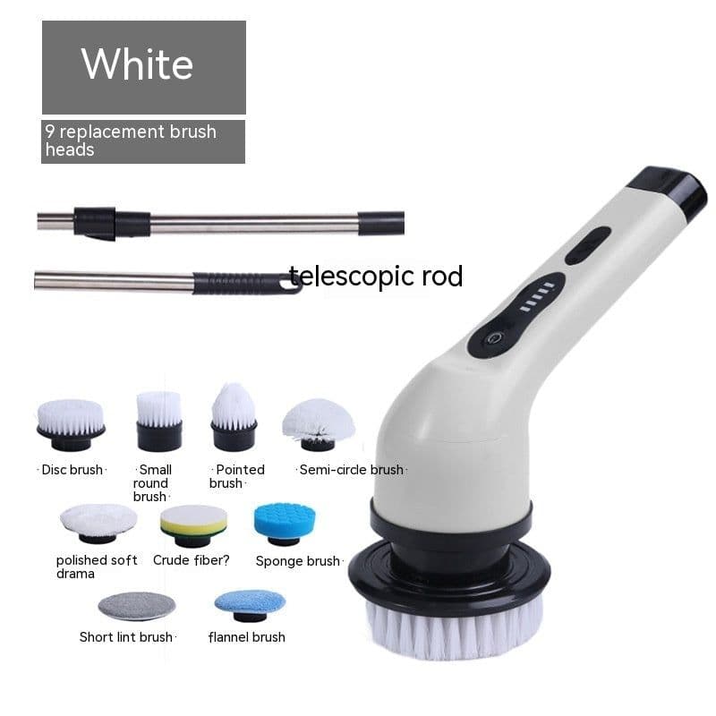 image-Electric Handheld Cleaning Brush - 2000mAh Cordless Scrubber