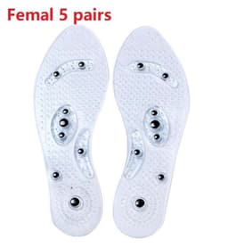 image-Magnet Magnetic Plus Elastomer Transparent Silicone Massage Insole Health Massage Insole Magnetic Therapy Anti-fatigue