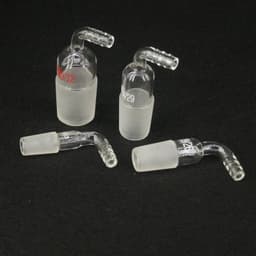 image-14/23 19/26 24/29 29/32 34/35 40/38 50/46 Joint 90 Degree Bend Hose Inlet Connection Adapter Laboratory Glassware
