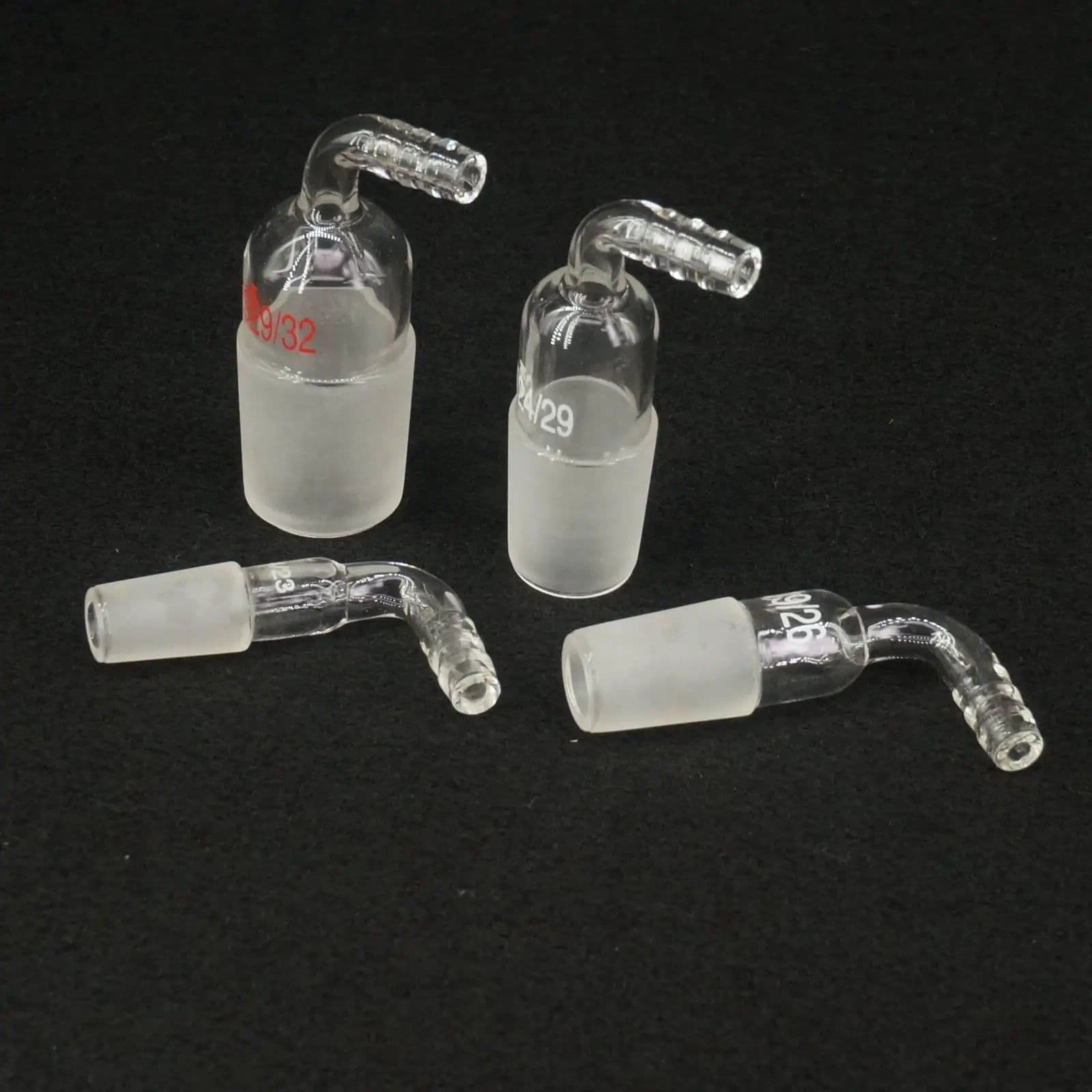 image-14/23 19/26 24/29 29/32 34/35 40/38 50/46 Joint 90 Degree Bend Hose Inlet Connection Adapter Laboratory Glassware