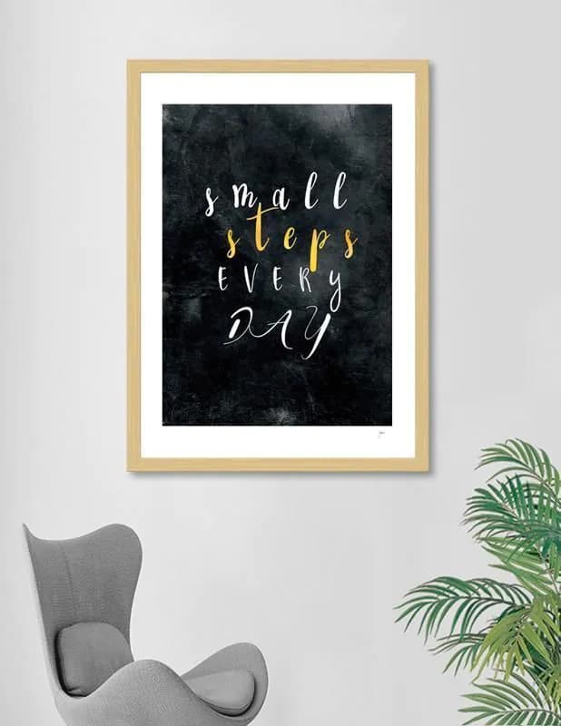 image-Small Steps Every Day #motivation #quotes Frame