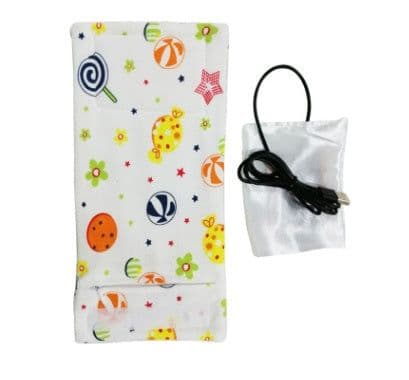 image-USB Milk Water Warmer Travel Stroller Insulated Bag Portable Baby Nursing Bottle Heater Cover Baby Food Warmer Bottle Warmer
