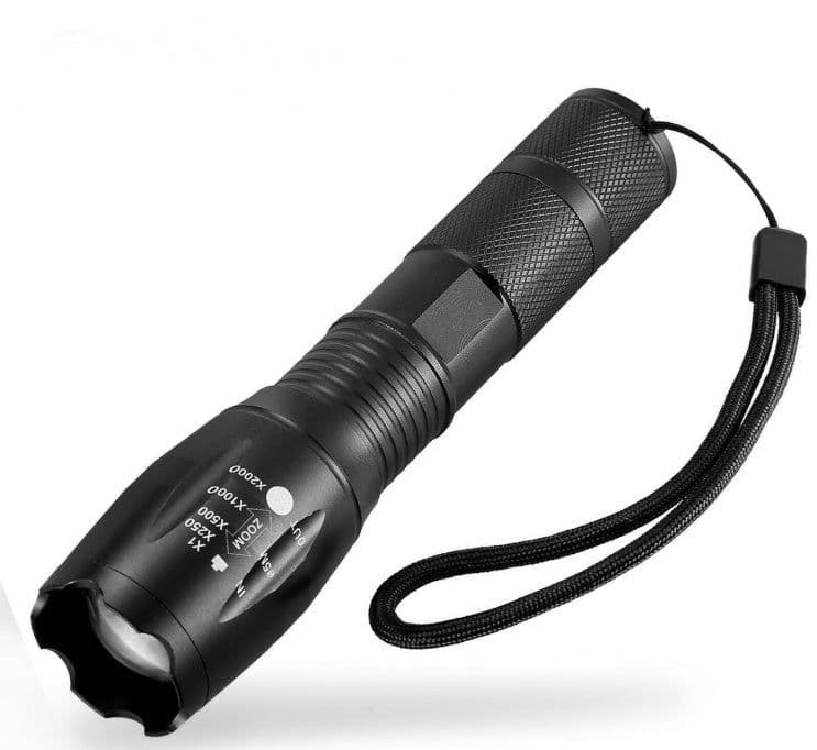 image-Portable Mini Flashlight LED ZOOM Torch Hunting Zoomable Flashlight Torch Light