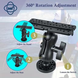 image-Swivel Fish-finder Mount for Kayak & Boat