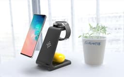 image-3 In 1 Fast Charging Station Wireless Charger Stand Wireless Quick Charge Dock For Phone Holder