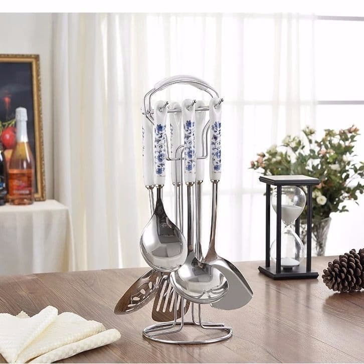 image-Seven-piece anti-scalding spatula and scoop