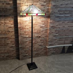 image-CHLOE Lighting INNES Tiffany-style Blackish Bronze 2 Light Victorian Floor Lamp 18" Shade