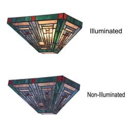 image-CHLOE Lighting INNES Tiffany-style Blackish Bronze 1 Light Mission Indoor Wall Sconce 12" Wide
