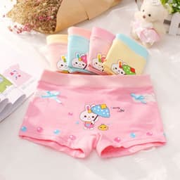 image-Girls Cotton Boxer Shorts For 3 To 8 Years Old Comfort Fit