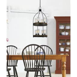 image-60W X 8 Chardon Metal/Wood Fixture(Edison Bulbs Not Included)