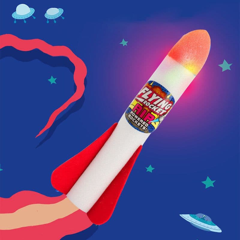 image-Street Stall Hot Product Outdoor EVA Foam Cotton Foot Rocket Launcher Toy Child Interaction Safety Sports Toys