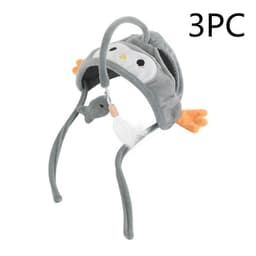 image-New Head Wearing Feather Funny Cat Stick Funny Cat Toy Stick Gray Big Eye Pet Toys Pet Products