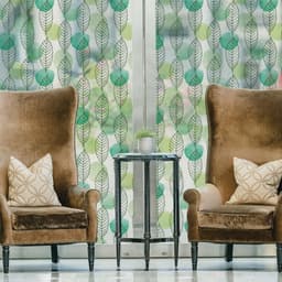 image-Leaf Window Privacy Glass Film - Frosted Etched Decorative Sticker For Covering Door