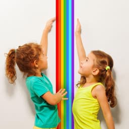 image-Rainbow Border Sticker - Ranbows Theme Stick Stripe Tape Decor