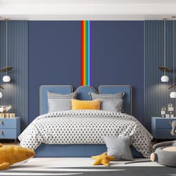 image-Rainbow Border Sticker - Ranbows Theme Stick Stripe Tape Decor