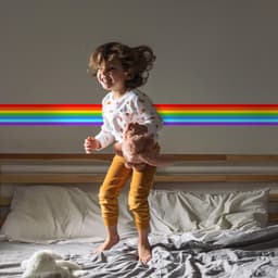 image-Rainbow Border Sticker - Ranbows Theme Stick Stripe Tape Decor