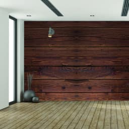 image-Wood Wall Wallpaper Sticker - Peel And Stick Wooden Vinyl Decal For Decor