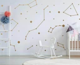 image-Constellation Stickers Zodiac Wallpaper Sticker - Star Stickers For Wall - 79 x 79 inches (200 x 200 cm))