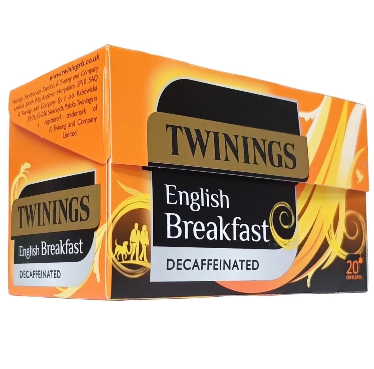 image-Twinings English Breakfast Decaffeinated Individually Enveloped Tea Bags