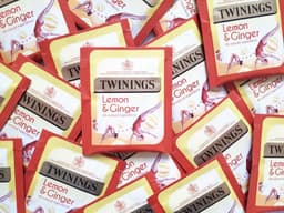image-Twinings Lemon & Ginger Tea Bags Individually Enveloped Tagged Healthy Sachets
