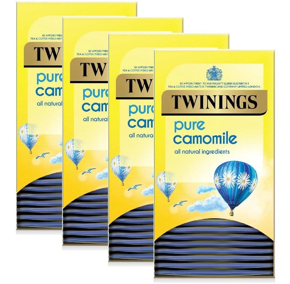 image-Twinings Pure Camomile Tea Bags Individually Enveloped Tagged Herbal Sachets