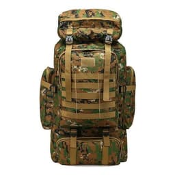 image-Large-capacity Multifunctional Canvas Backpack For Hiking