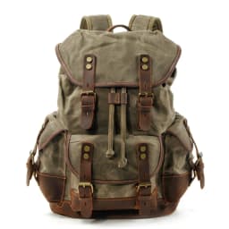 image-High Quality Canvas Stitching Mountaineering Backpack