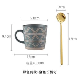 image-Stoneware Mug Coffee Cup Couple Water Cup