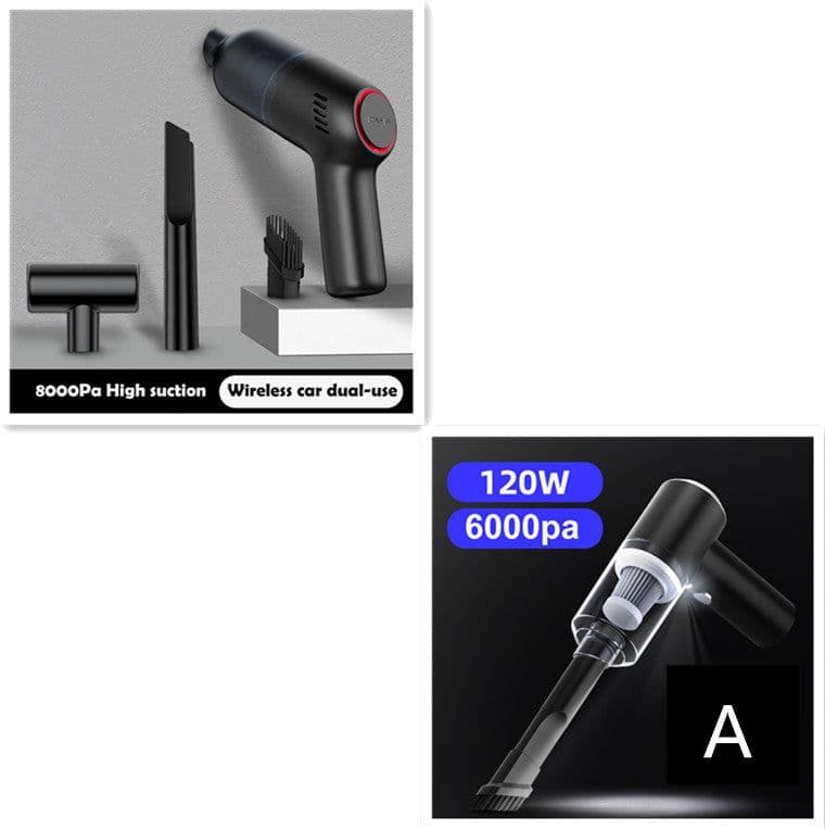 image-Mini Fashion Car High-Power Car Vacuum Cleaner