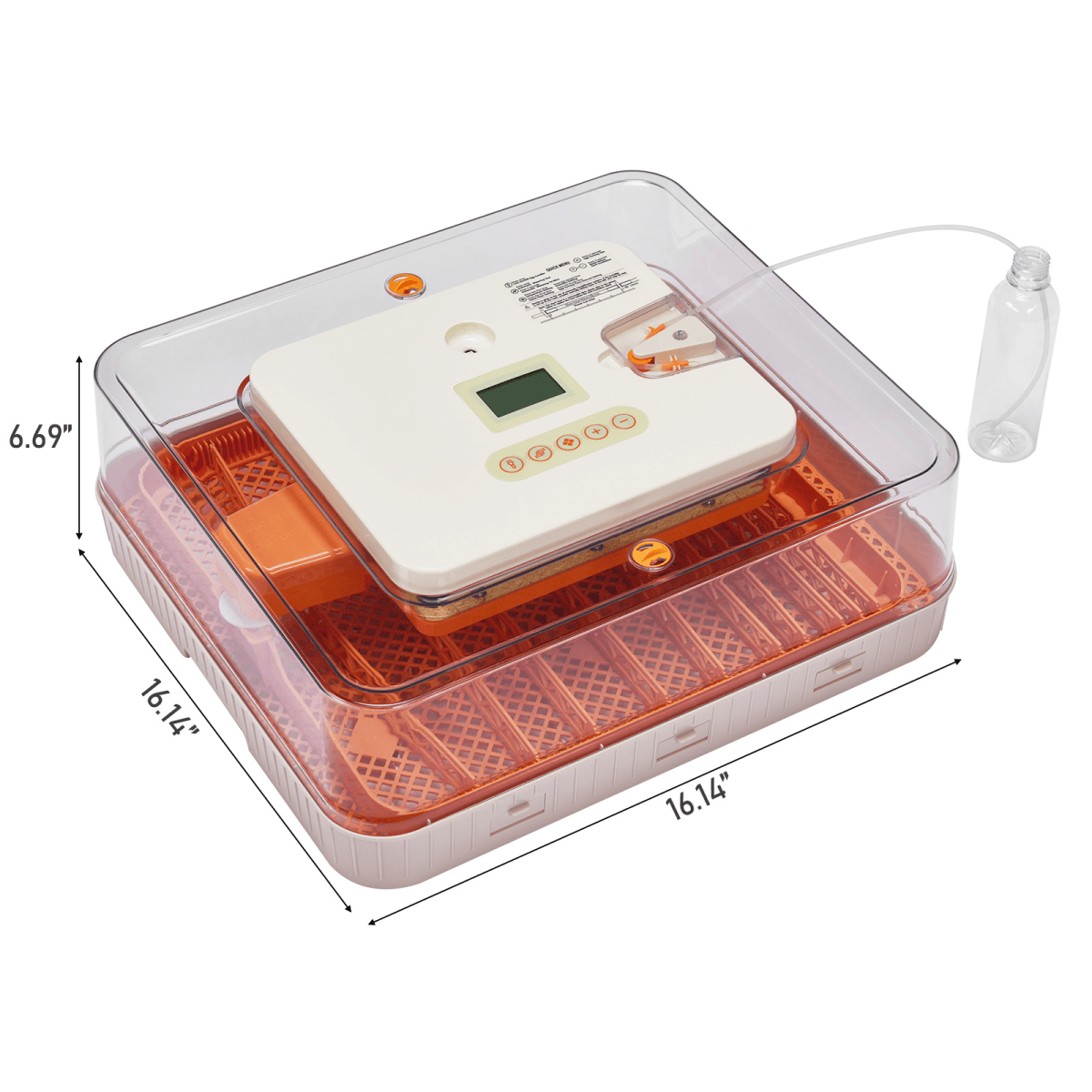 image-56-Egg Incubator, Auto Turner, LED Candler, Temp/Humidity Control, US Plug, ABS+PET, 110V