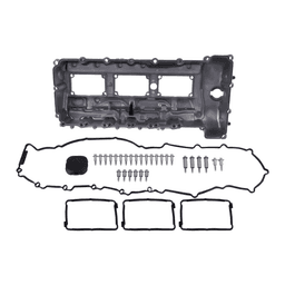 image-Aluminum Valve Cover & Gasket Fit for BMW N55 Engines 3.0L