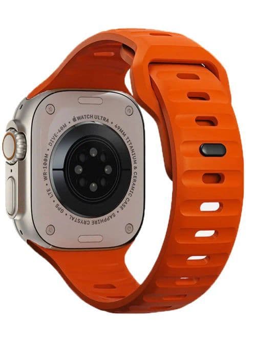 image-Aiss Waterproof Silicone Strap for Apple Watch Ultra & iWatch - Durable 49mm-38mm