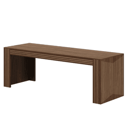 image-Rustic Dining Table, 78.74"L x 27.56"W x 29.53"H, Brown MDF, 6-8 Seats
