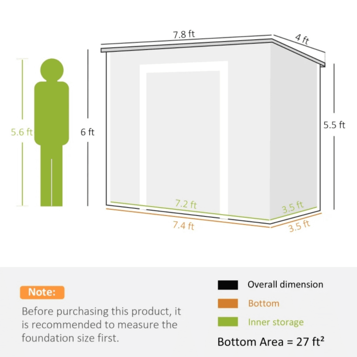 image-Outdoor Garden Storage Shed Tool House