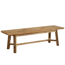 image-Solid Wood Dining Chair - Rustic & Comfortable, 13.78"x55.12"
