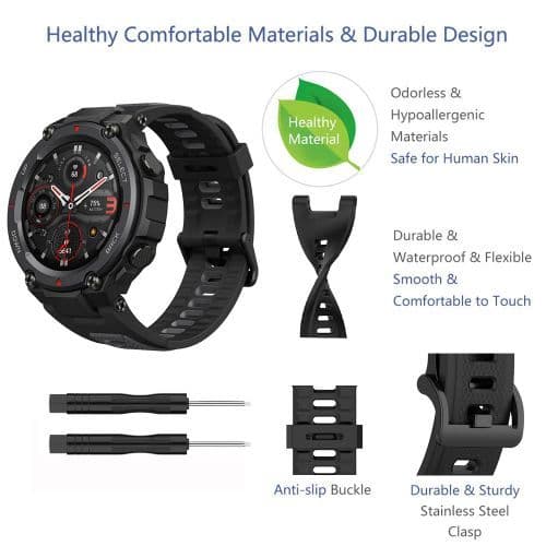 image-Amazfit T-Rex Silicone Strap - Comfort & Style for Your Watch