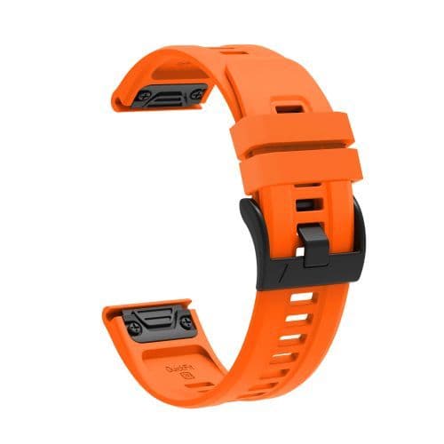 image-26mm Silicone Quick Fit Strap for Garmin Fenix, D2 & Tactix Series Watches