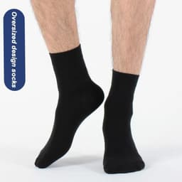 image-ZTOET Brand Men's Cotton Socks High Quality Black Business Soft Breathable Winter Male Long Socks New Style Plus Size (6-14)