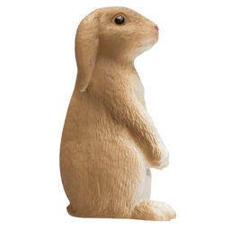 image-Rabbit Sitting Toy Realistic Small Animal Figurine