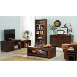image-Toko Dark Mango Nest Of 3 Tables