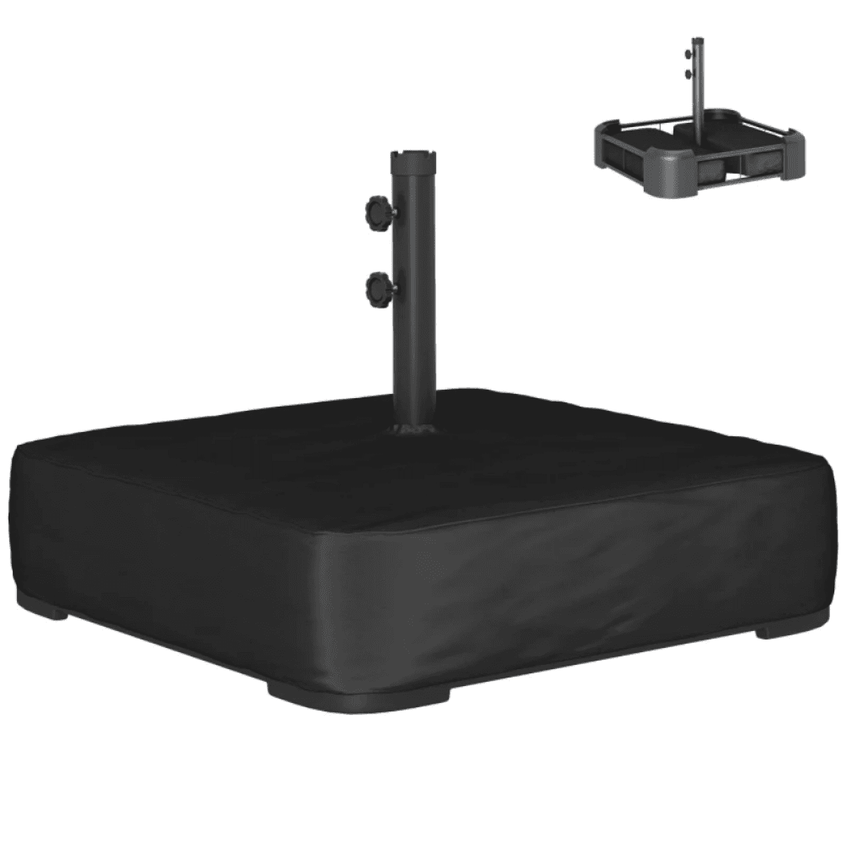 image-Outdoor Umbrella Base - Black 30.7"