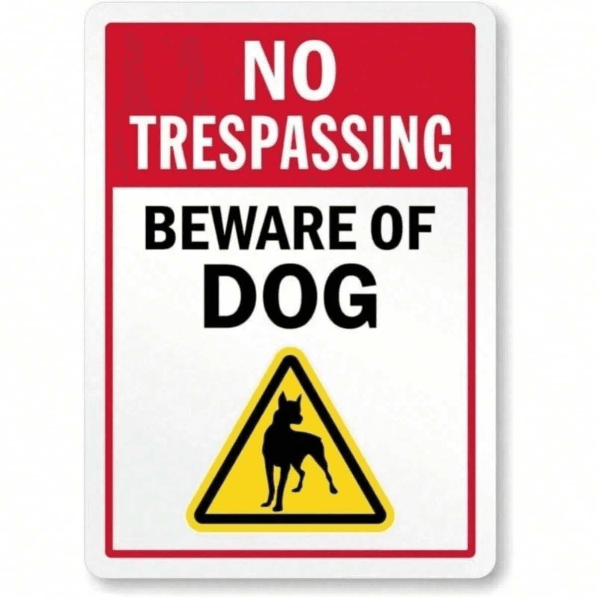 image-CIFbuy Weatherproof Metal Beware of Dog Sign