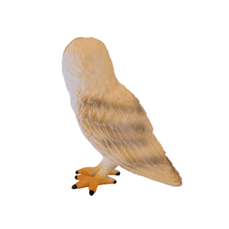 image-Barn Owl Toy Realistic Nocturnal Bird Figurine